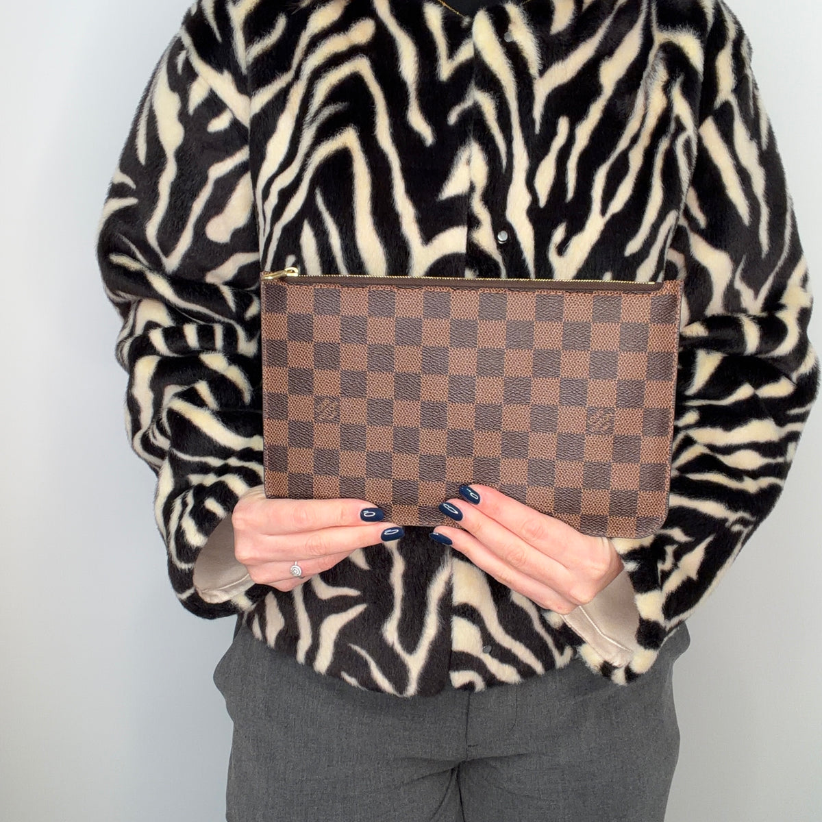 Louis Vuitton Neverfull Pochette Damier Ebeme Classic SF1165 - 2015
