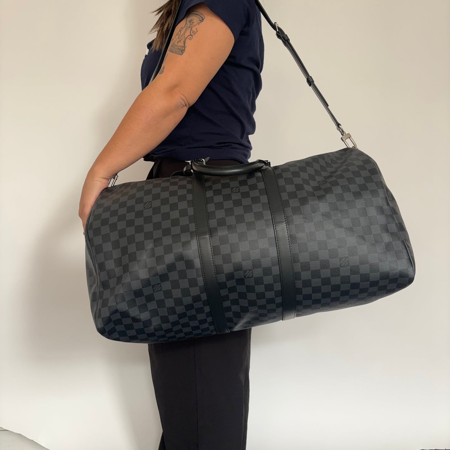 Louis Vuitton Damier Graphite Keepall 55 Bandouliere 2022 NFID