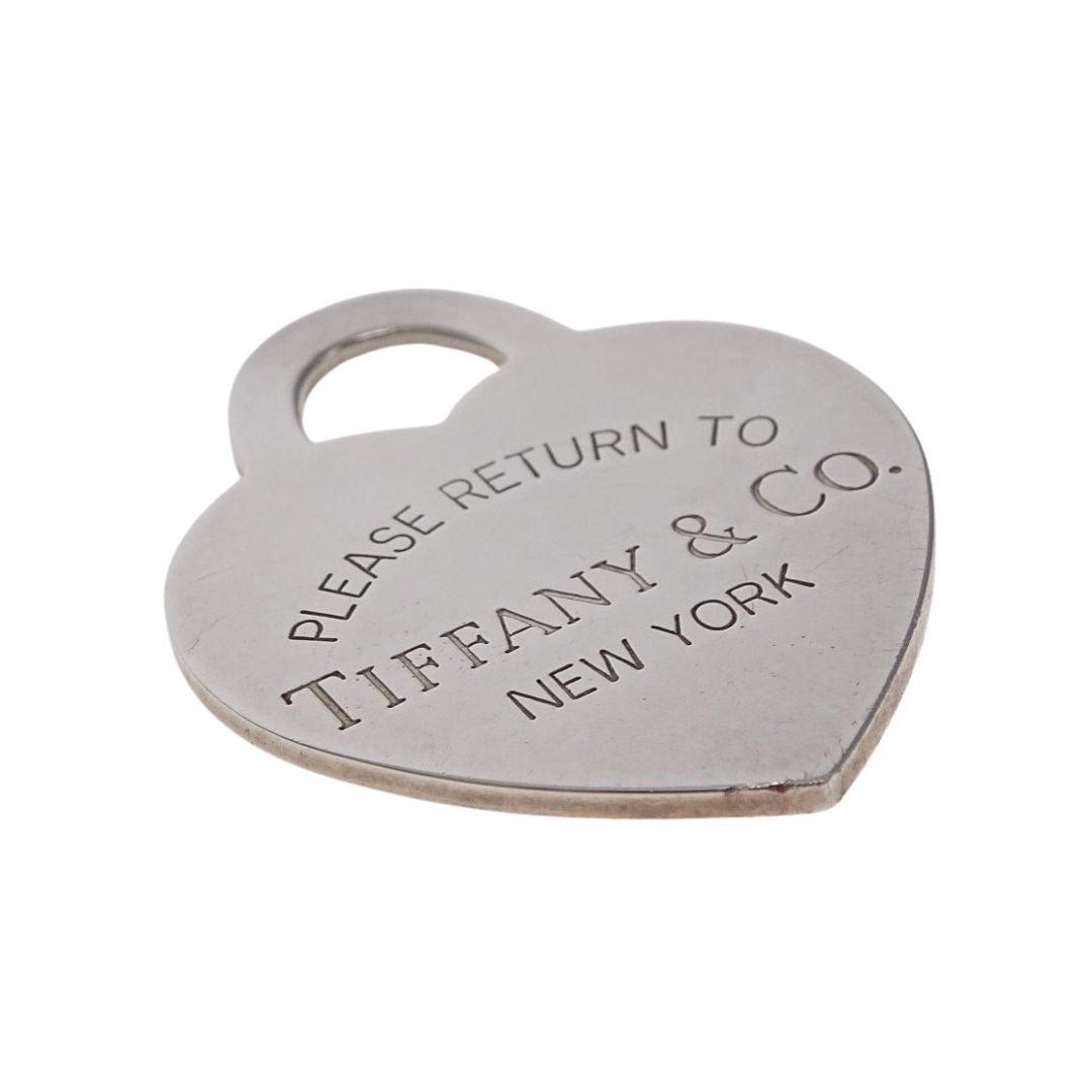 Tiffany & Co RTT Jumbo Heart Tag Charm Sterling Silver