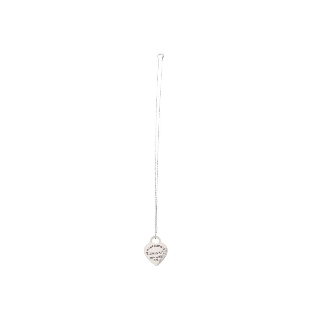 Tiffany & Co Sterling Silver RTT Heart Classic Necklace