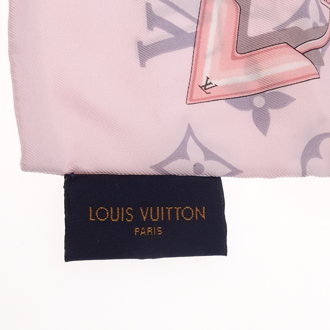 Louis Vuitton Monogram Confidential Bandeau Pink 100% Silk