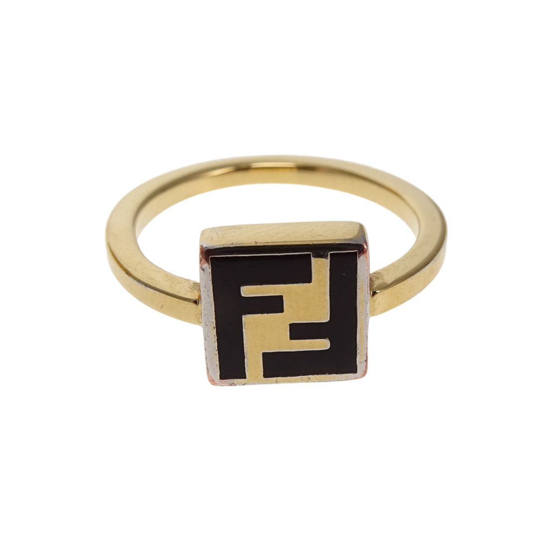 Fendi FF Ring Goldtone (M - size 54)