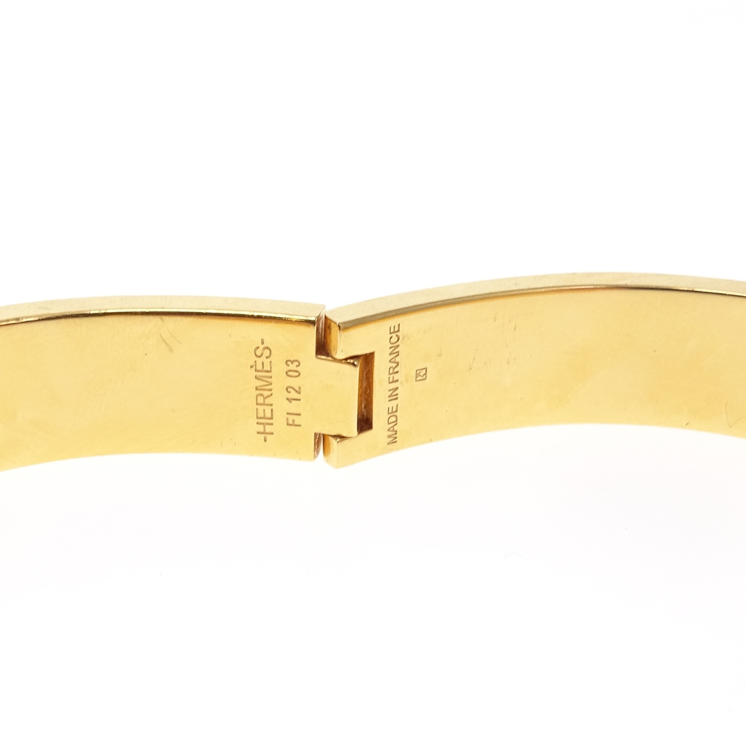 Hermes Clic H Gold and Marron Glace Enamel