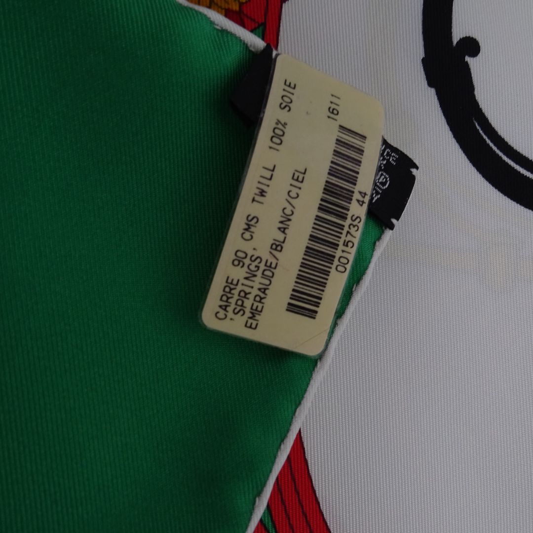 Hermes Springs 90cm Silk Scarf