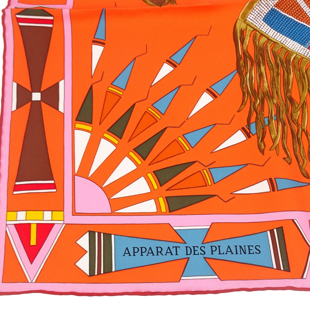 Hermes Apparat des Plaines 90cm Scarf 100% Silk