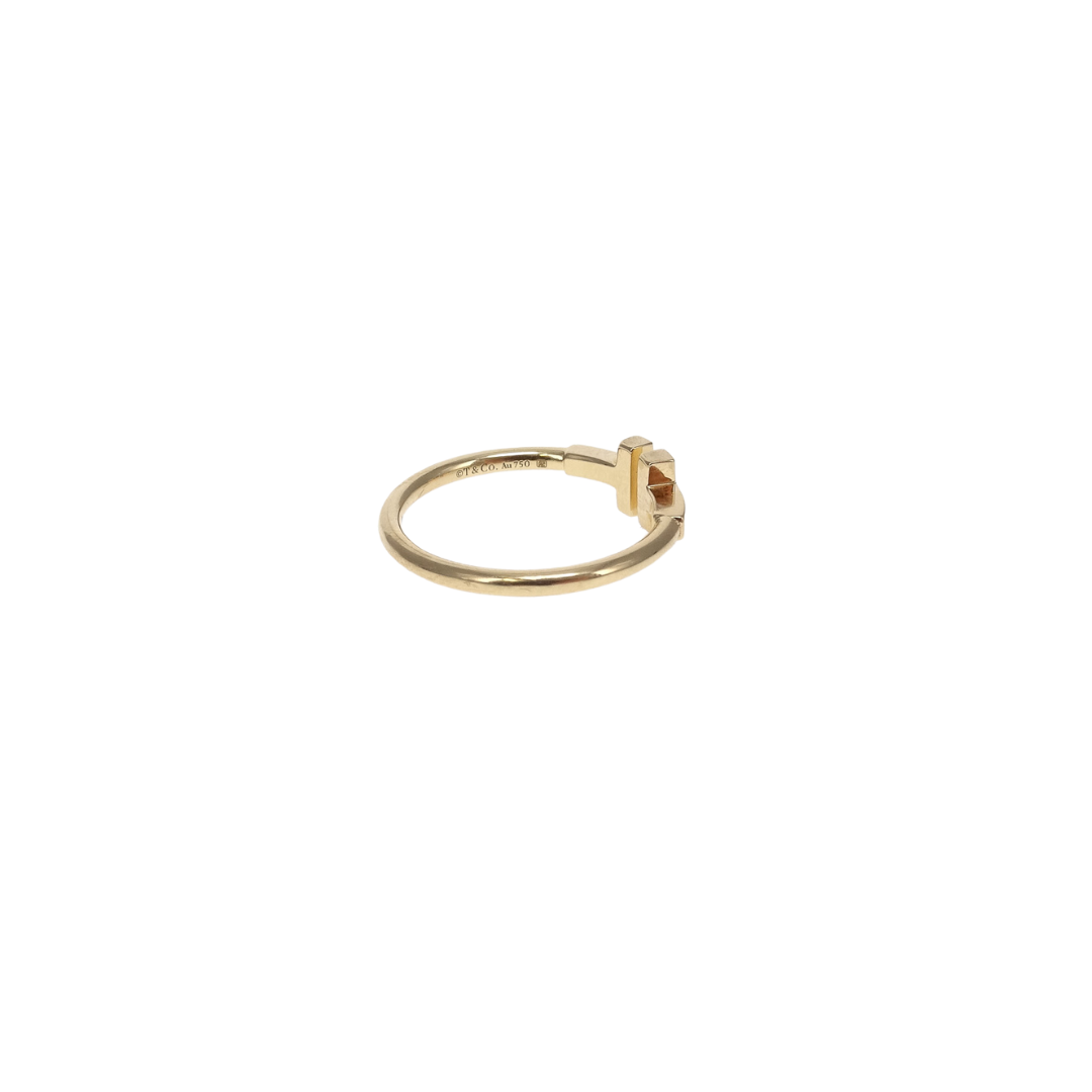 Tiffany 18 Carat Gold T Wire Ring