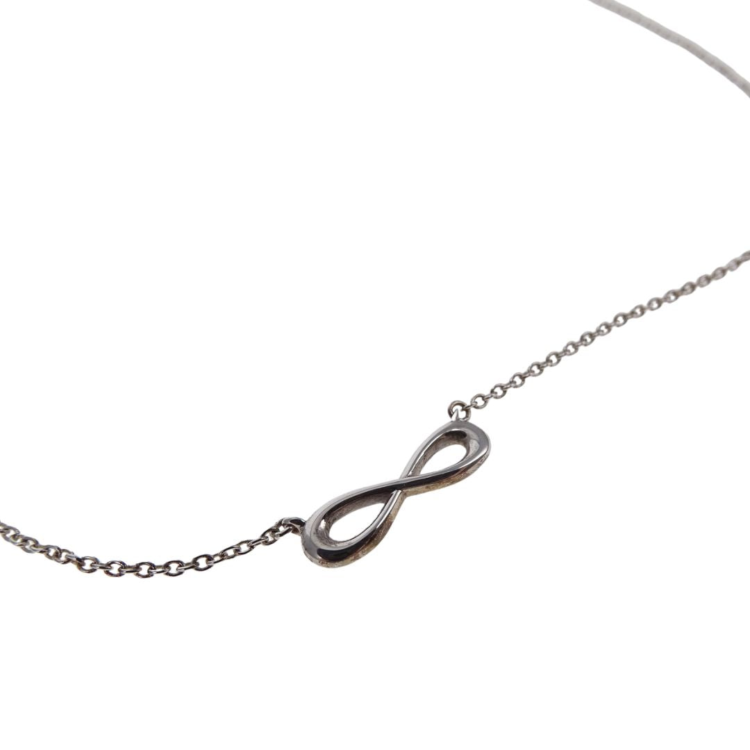 Tiffany & Co Infinity Pendant On Chain Sterling Silver