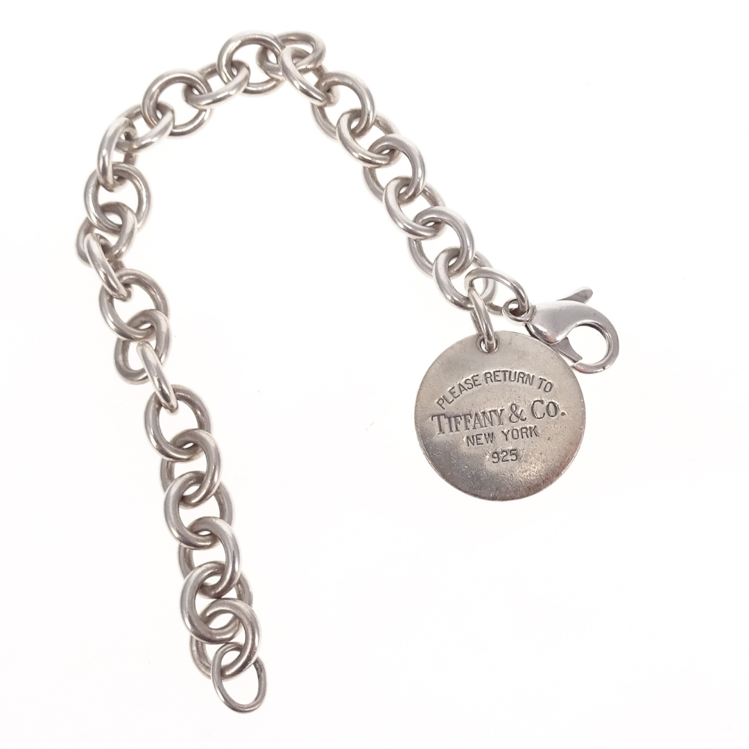 Tiffany & Co RTT Disc Tag Bracelet Sterling Silver