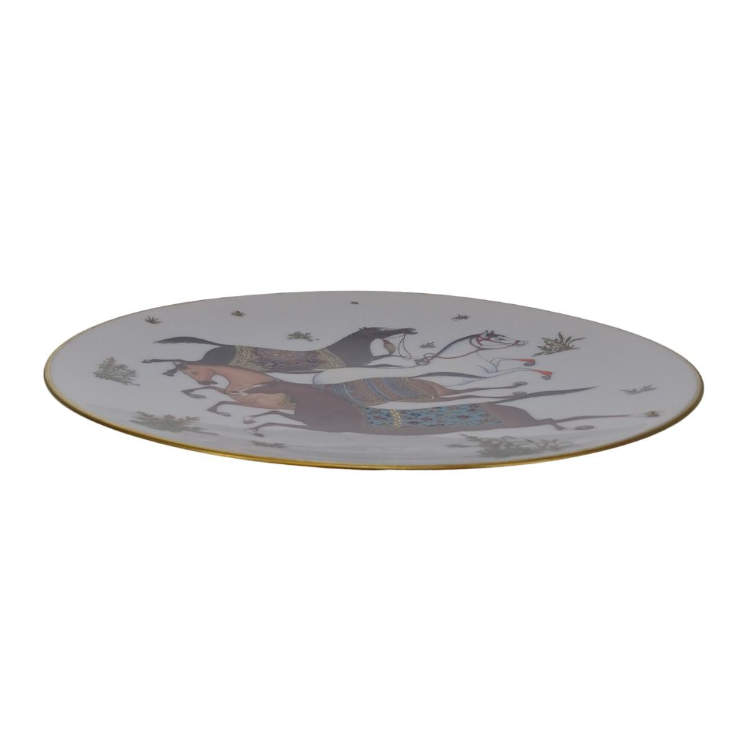 Hermes Cheval d’Orient Dessert Plate Porcelain