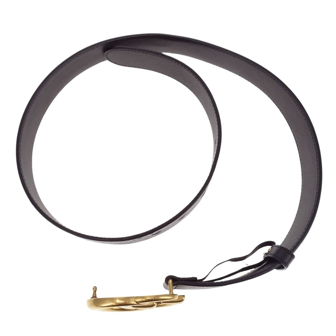 Gucci GG Belt 40mm Black GHW (size 80cm)
