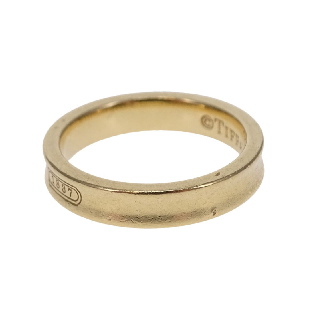 Tiffany & CO Since 1837 Band Ring 18K Yellow Gold (size 53)