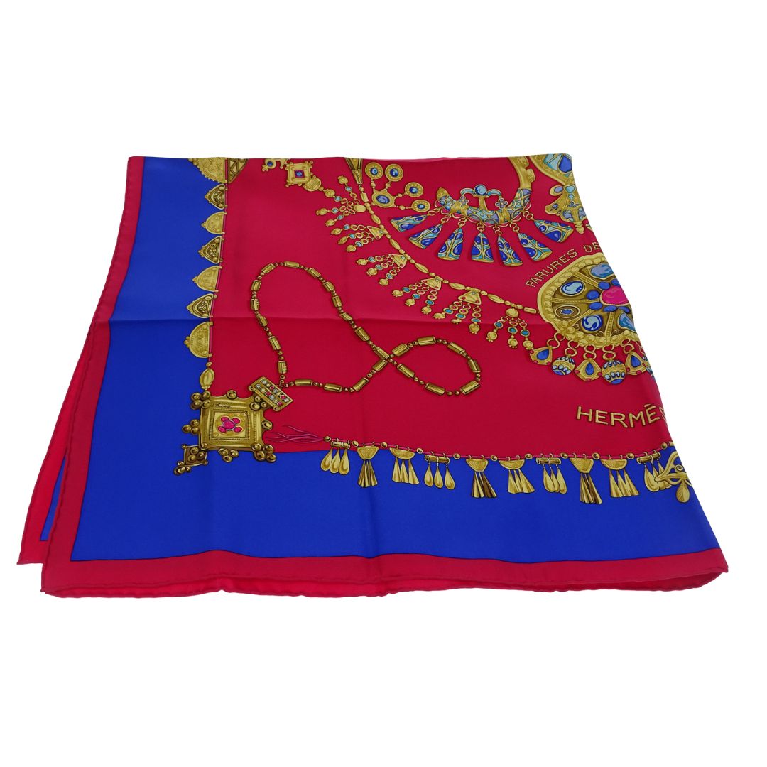 Hermes Parures des Sables Scarf 90 100% Silk