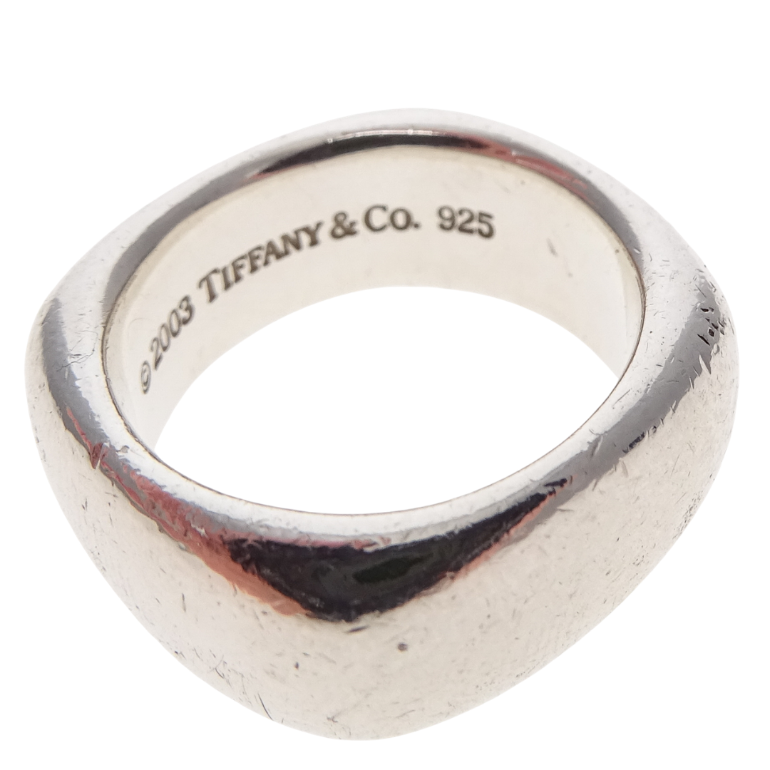 Tiffany & Co Square Ring Sterling Silver (size 52)