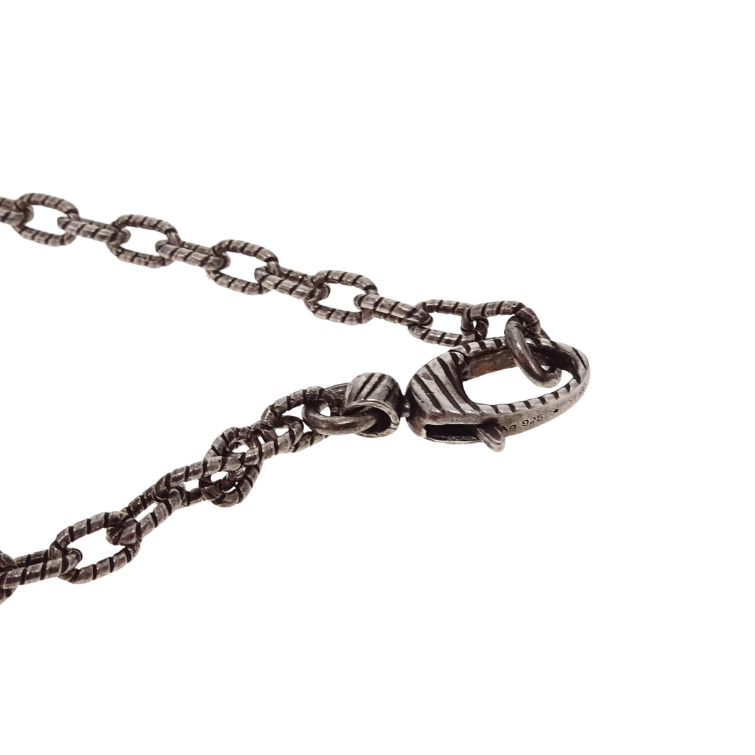 Gucci Interlocking Pendant Necklace In Antiqued Metal
