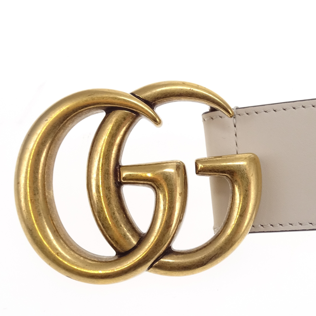 Gucci GG Marmont Belt Wide 95/38 Ivory