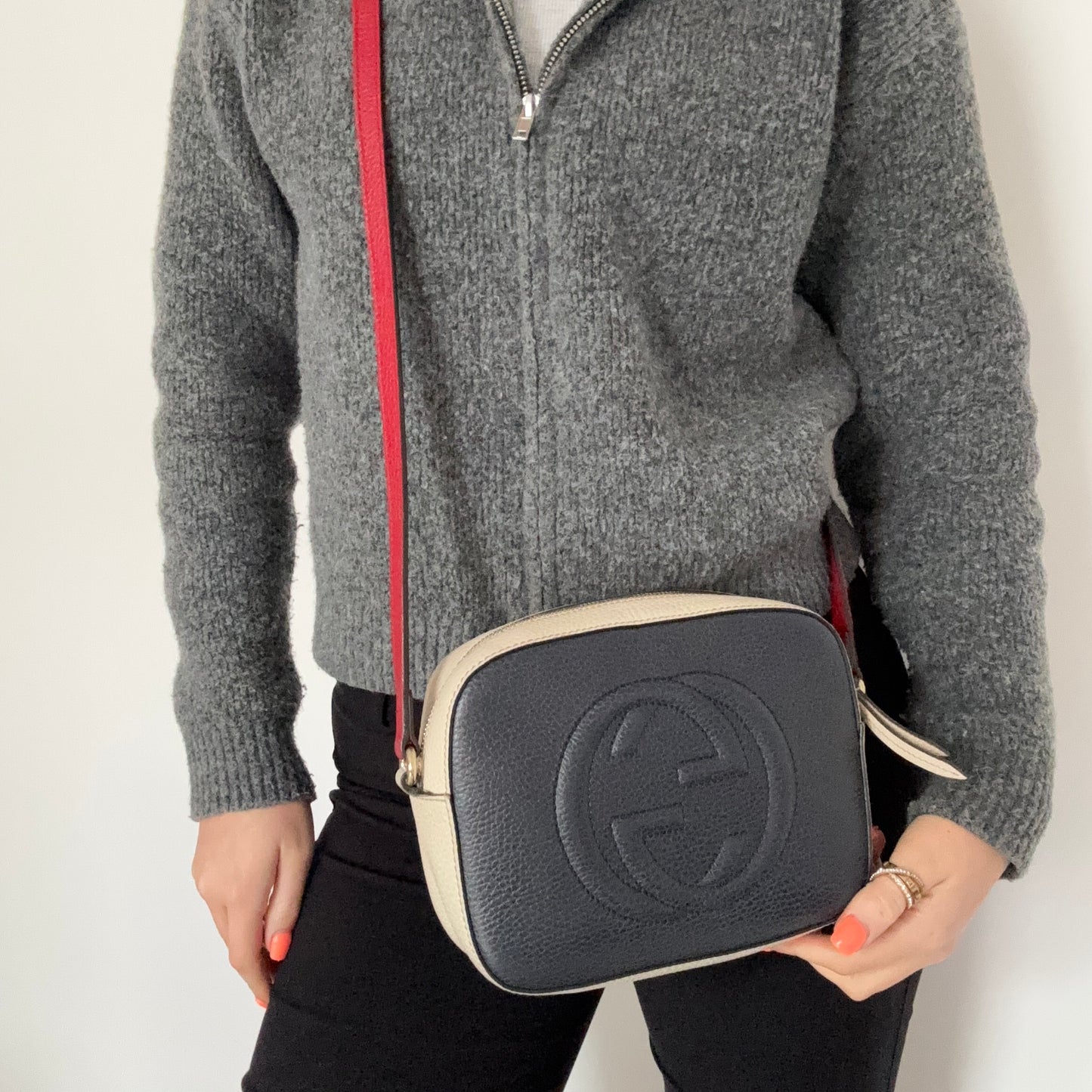 Gucci Soho Disco Small Tricolor Leather