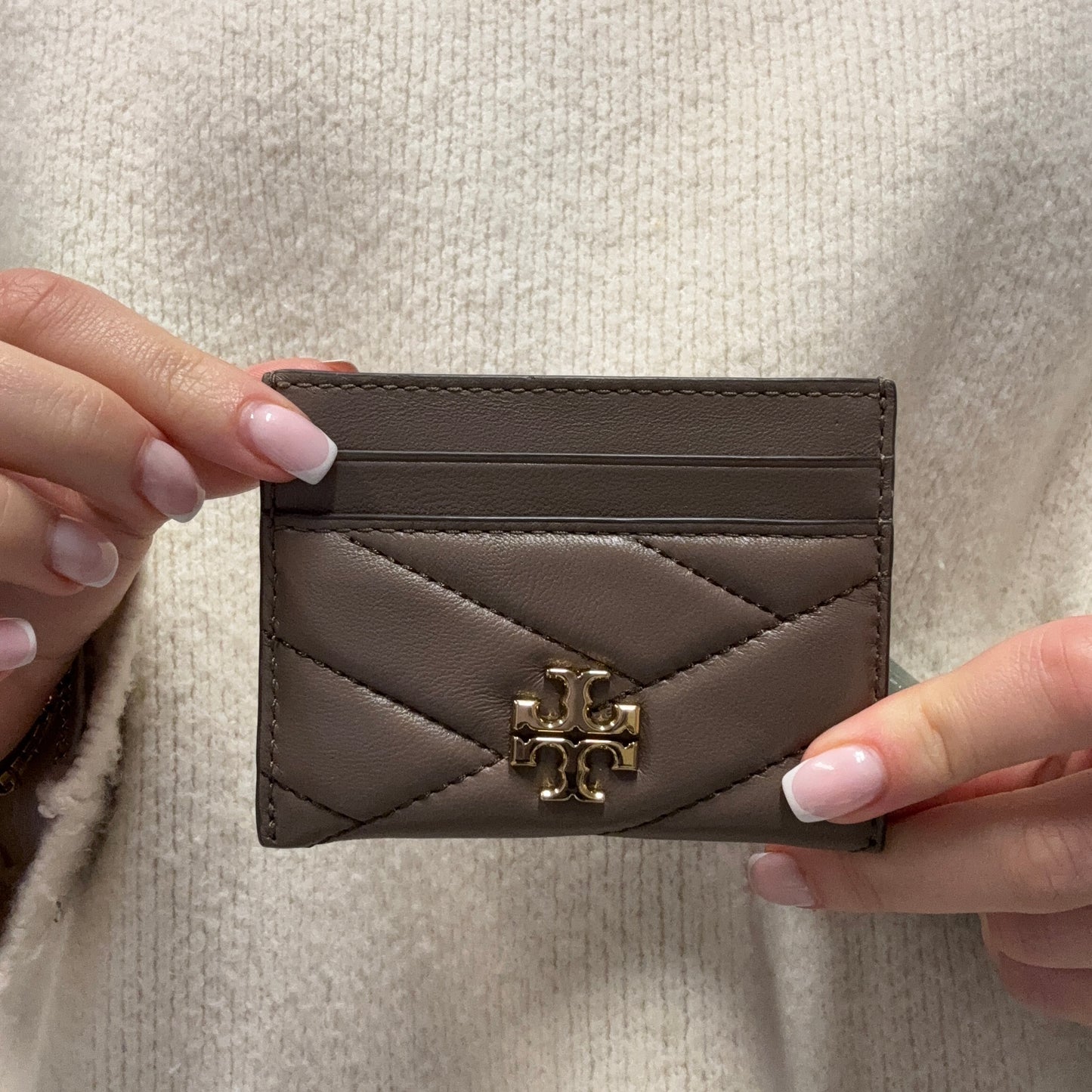 Tory Burch Kira Cardholder Mocha Leather