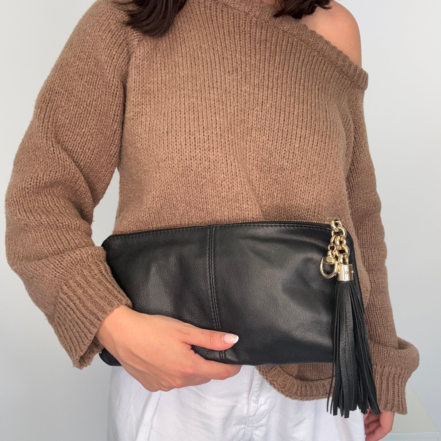 Gucci Horsebit Clutch Black Leather GHW