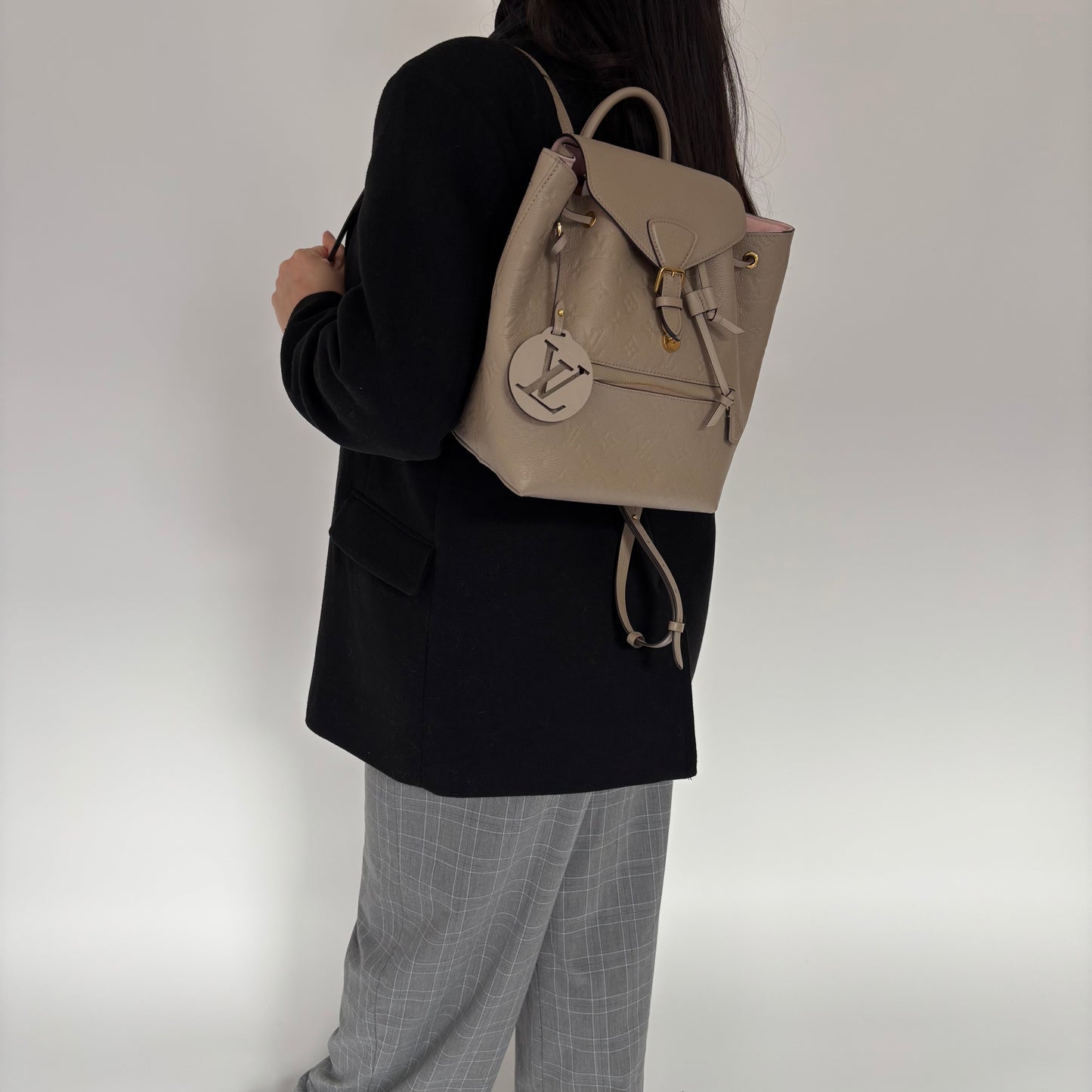 Louis Vuitton Tourterelle Monogram Empreinte Montsouris Backpack