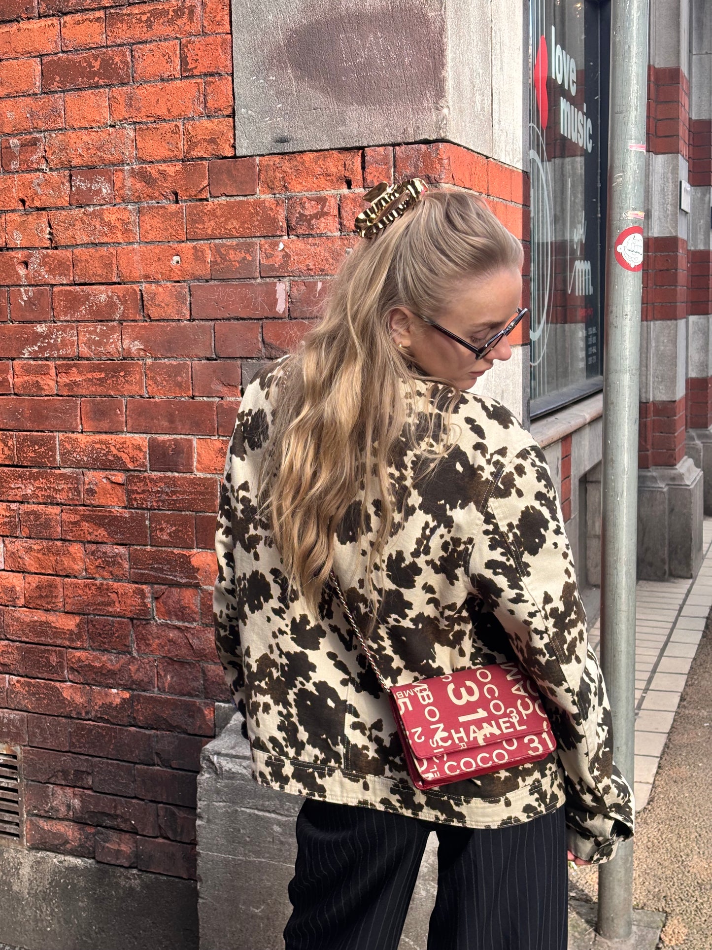 Chanel Wallet On Chain 31 Rue Cambon Red Canvas & Leather 2002/03