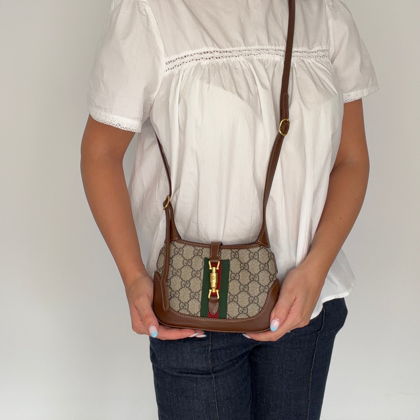 Gucci Jackie 1961 Mini GG Supreme and Web