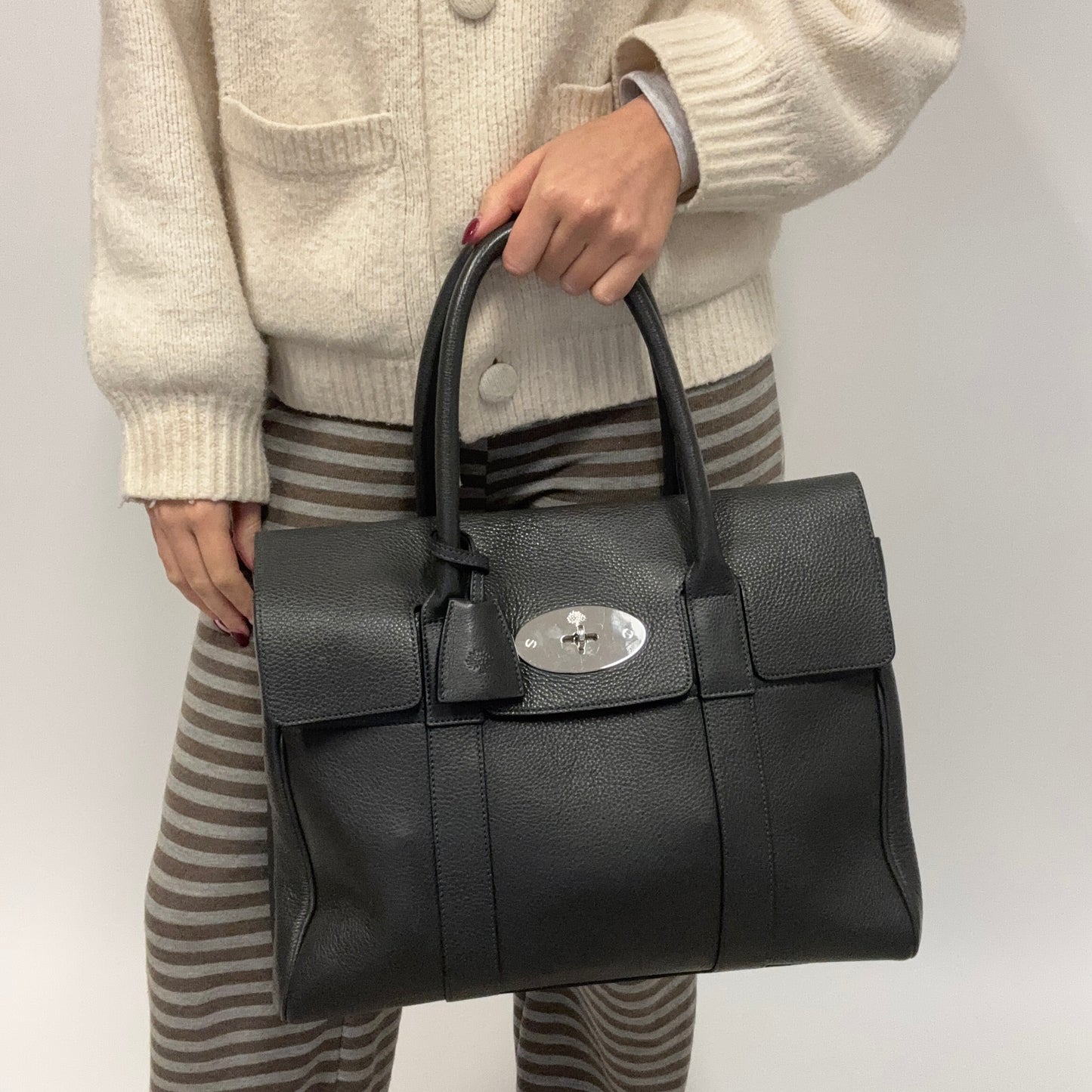 Mulberry Bayswater Grey SHW