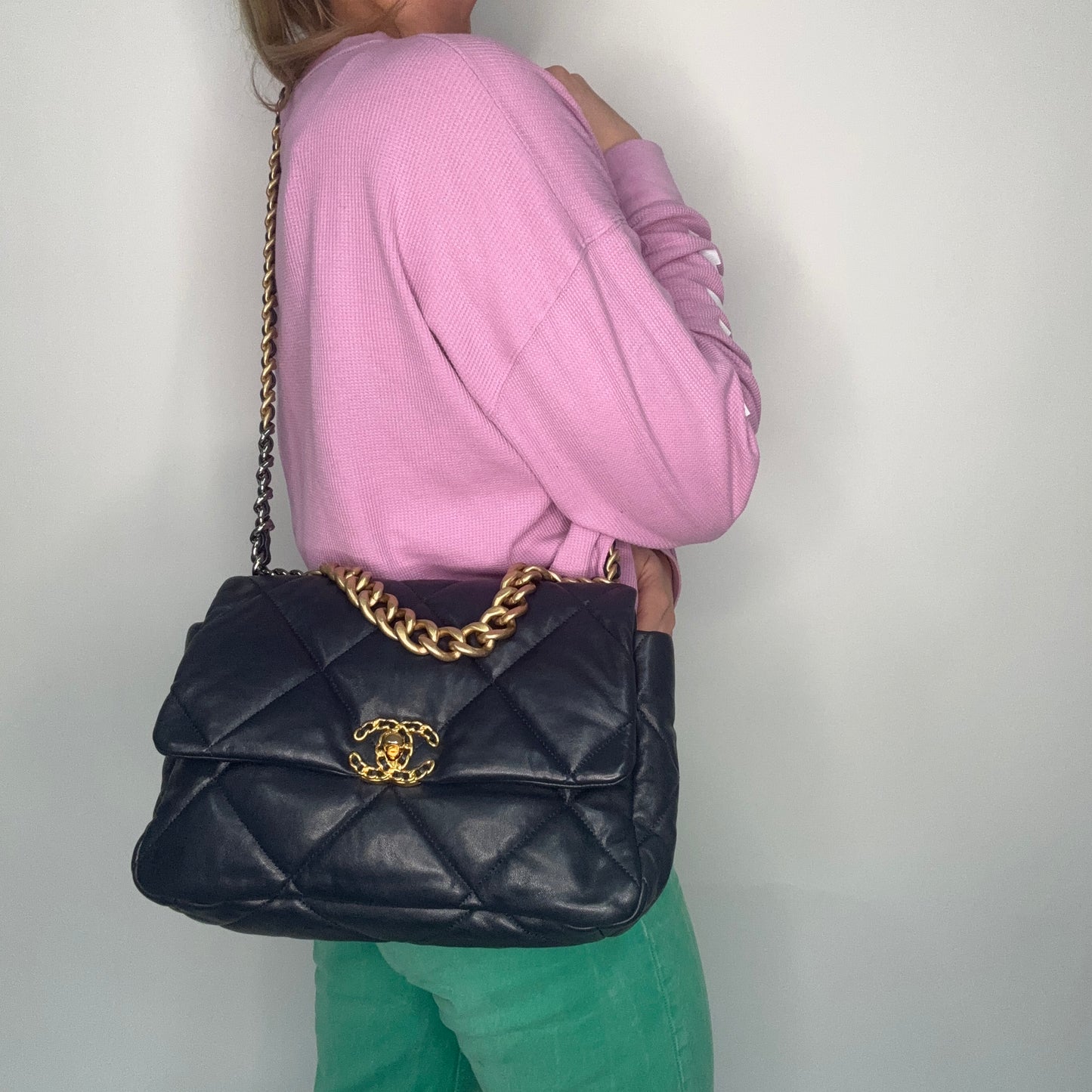 Chanel 19 Bag Large Navy 2019