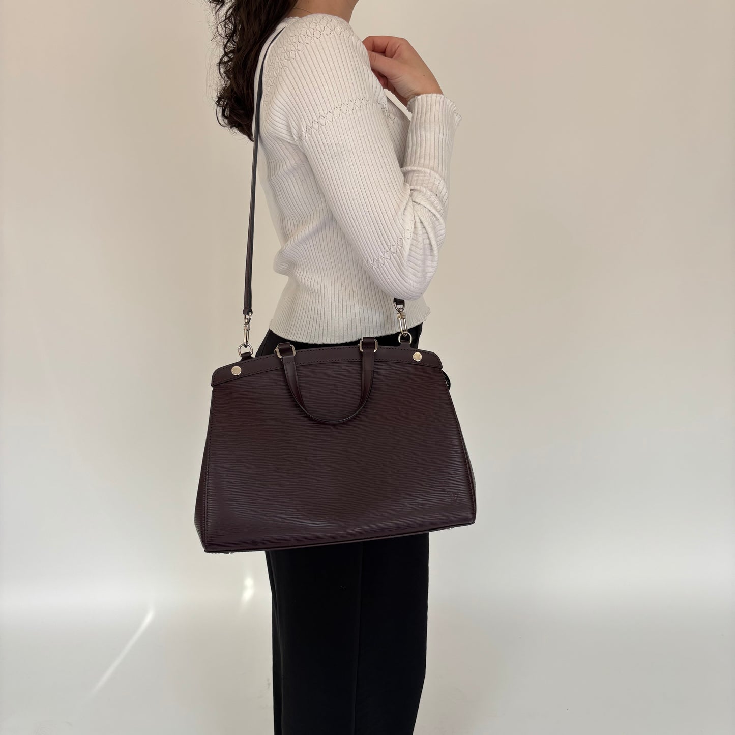 Louis Vuitton Brea MM Epi Leather Quetsche (Plum)