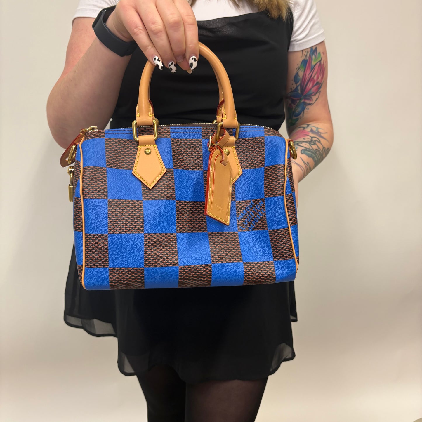 Louis Vuitton Speedy Bandouliere 25 Blue Damier Pop (NFID)