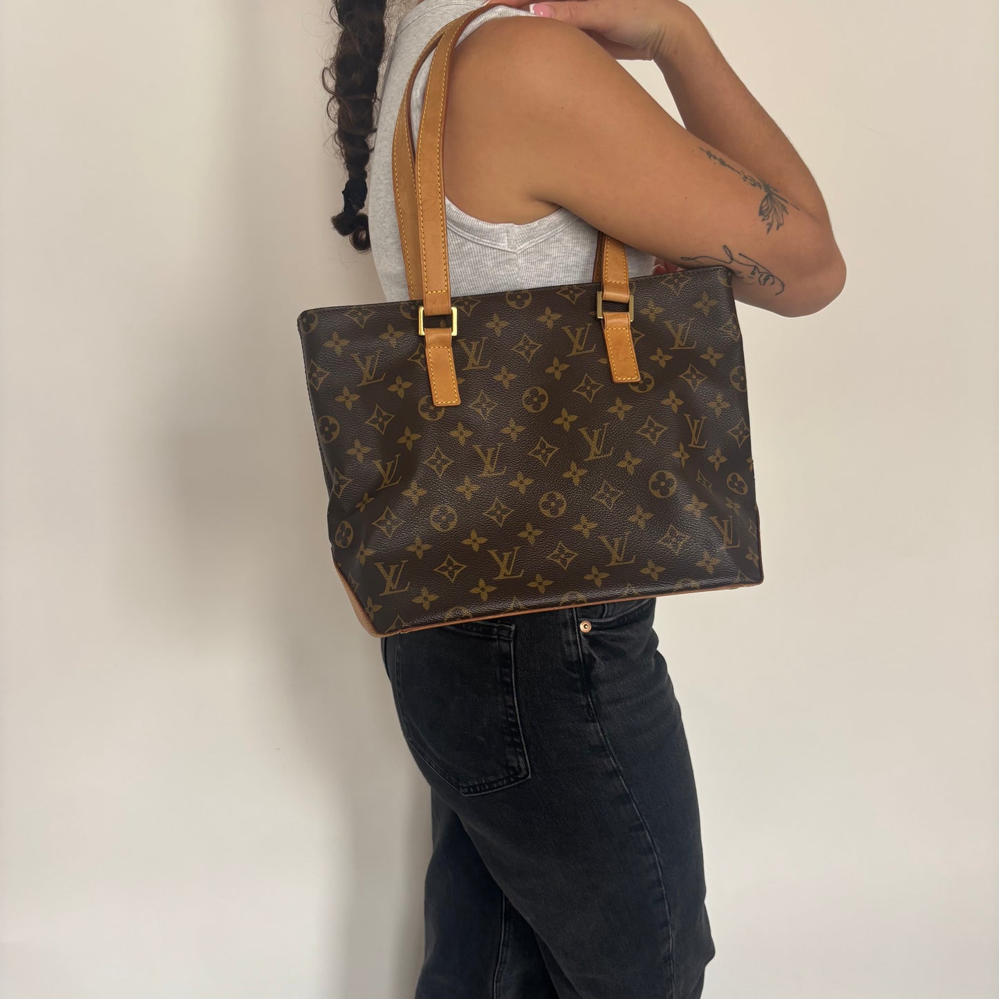Louis Vuitton Cabas Piano Monogram Canvas Vintage DU0023