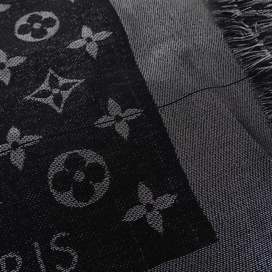Louis Vuitton Shine Shawl Black/Silver