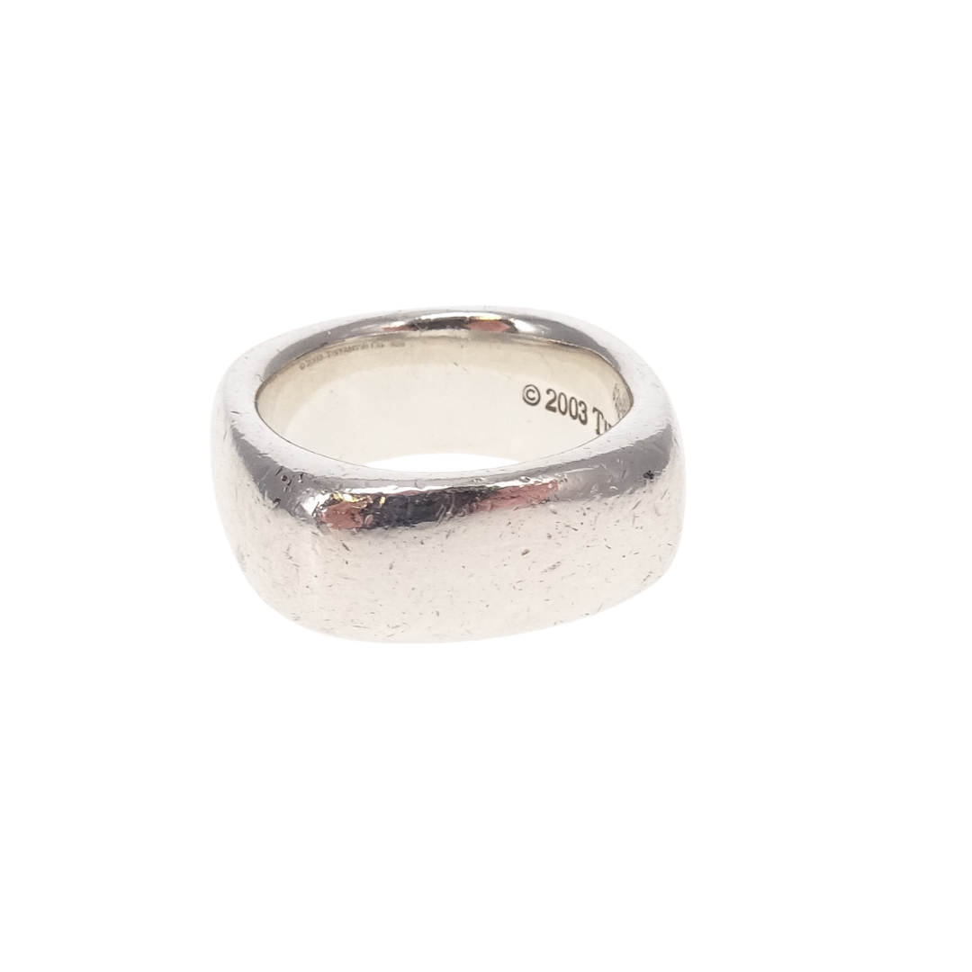 Tiffany & Co Square Ring Sterling Silver (size 52)