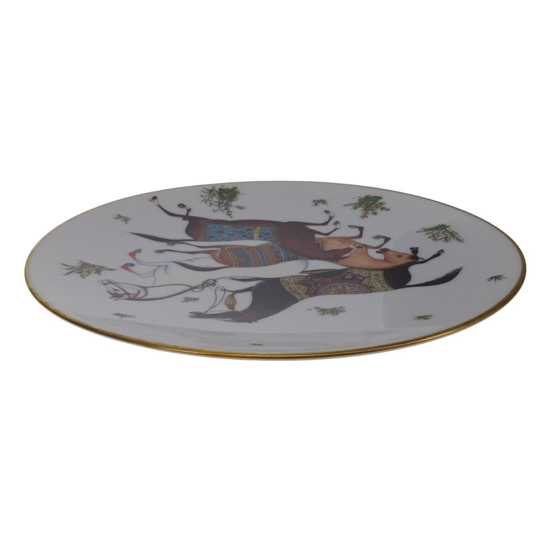 Hermes Cheval d’Orient Dessert Plate Porcelain