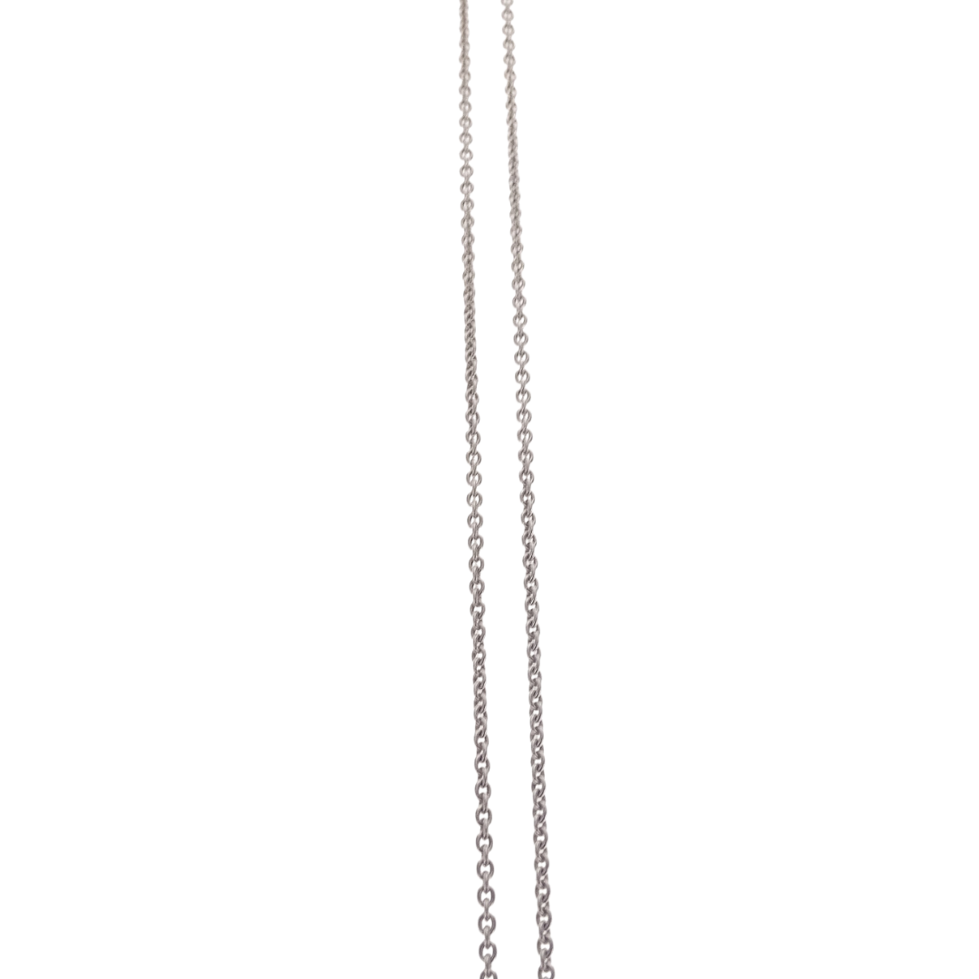Tiffany & Co Sterling Silver 1837 Open Circle Pendant on Chain