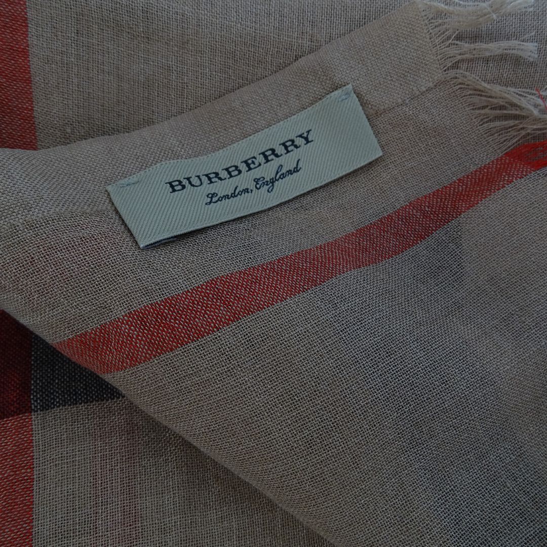 Burberry Scarf House Check Light Silk & Wool Blend