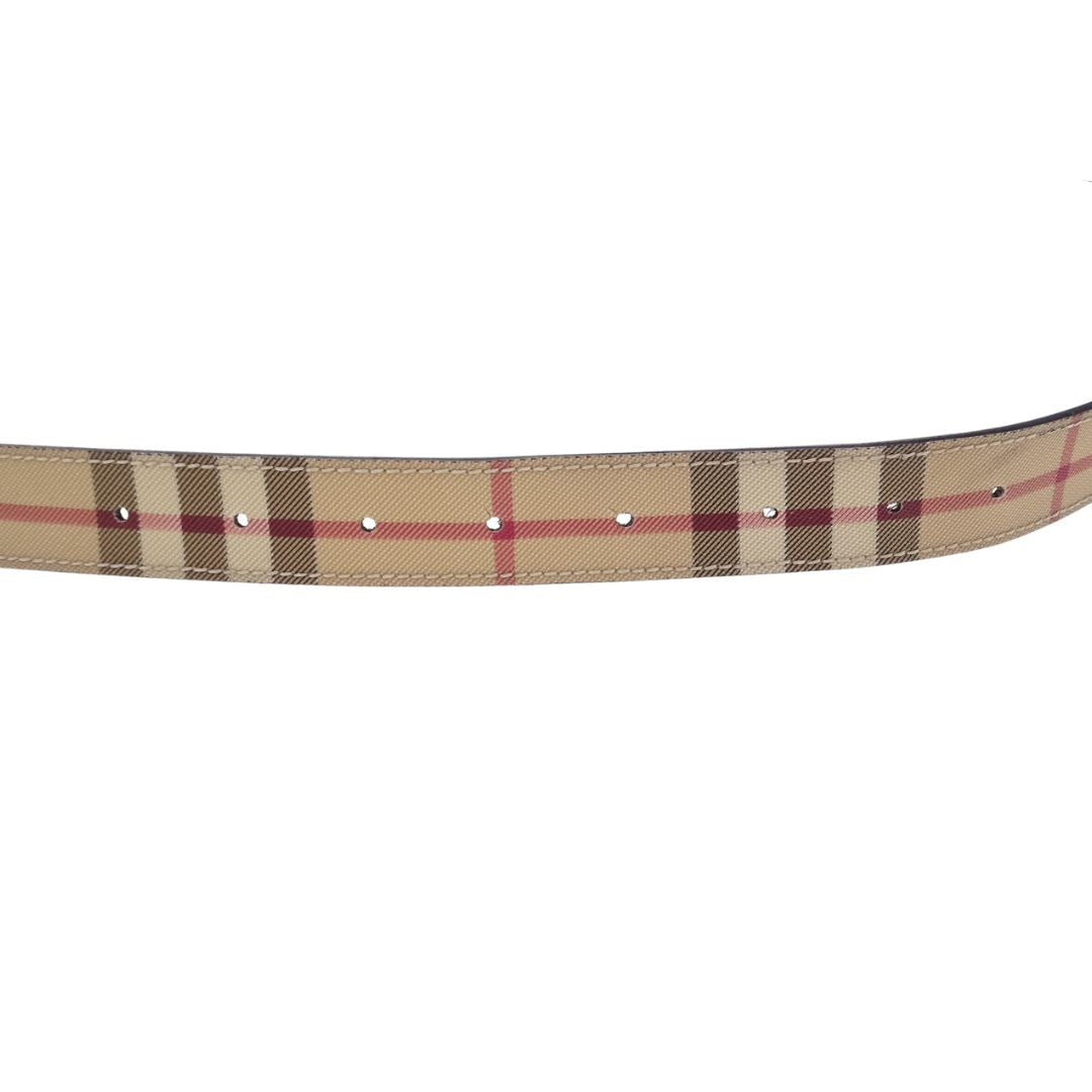Burberry Belt In Nova Check Thin 42/105