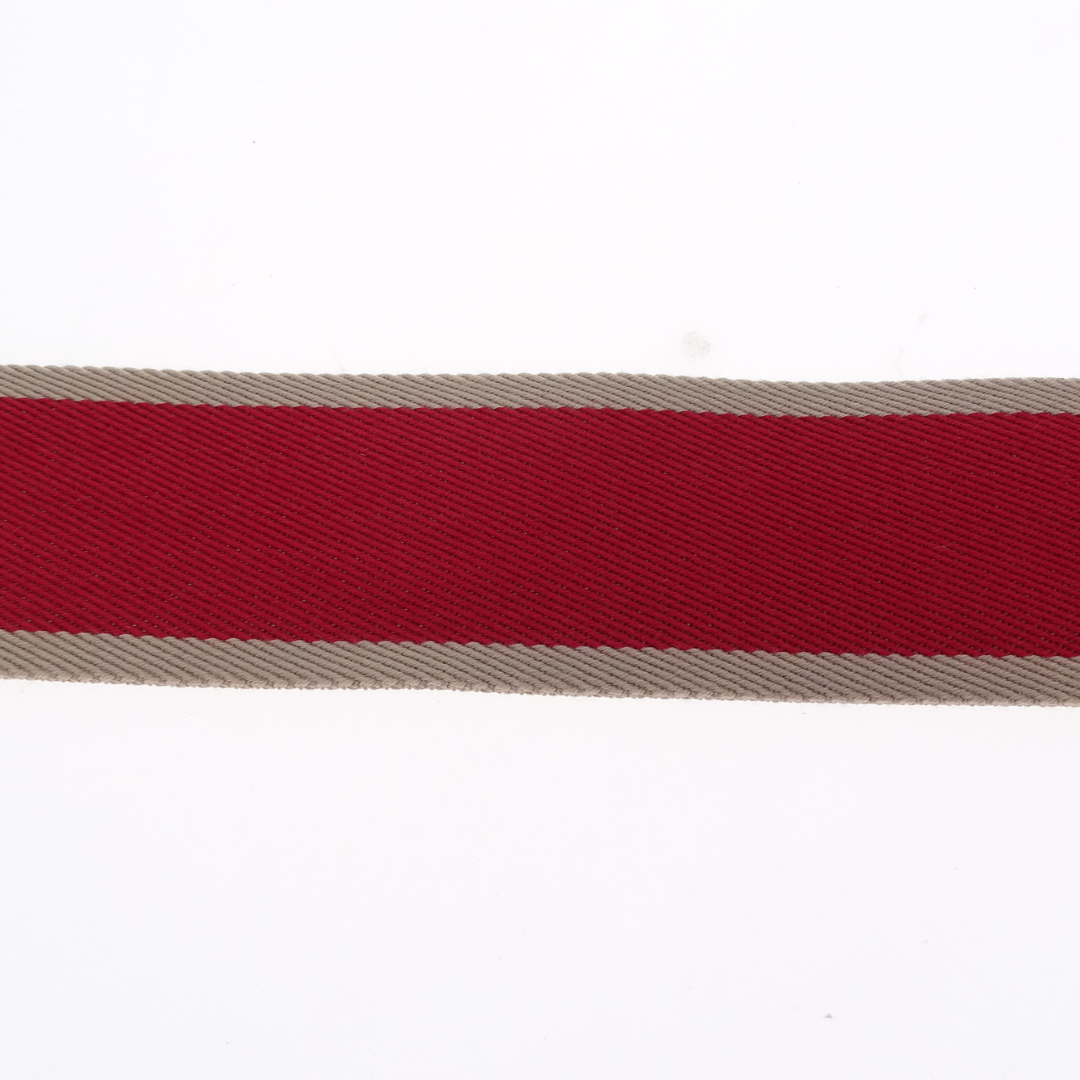 Celine Cotton Canvas Strap Red & Beige Stripe