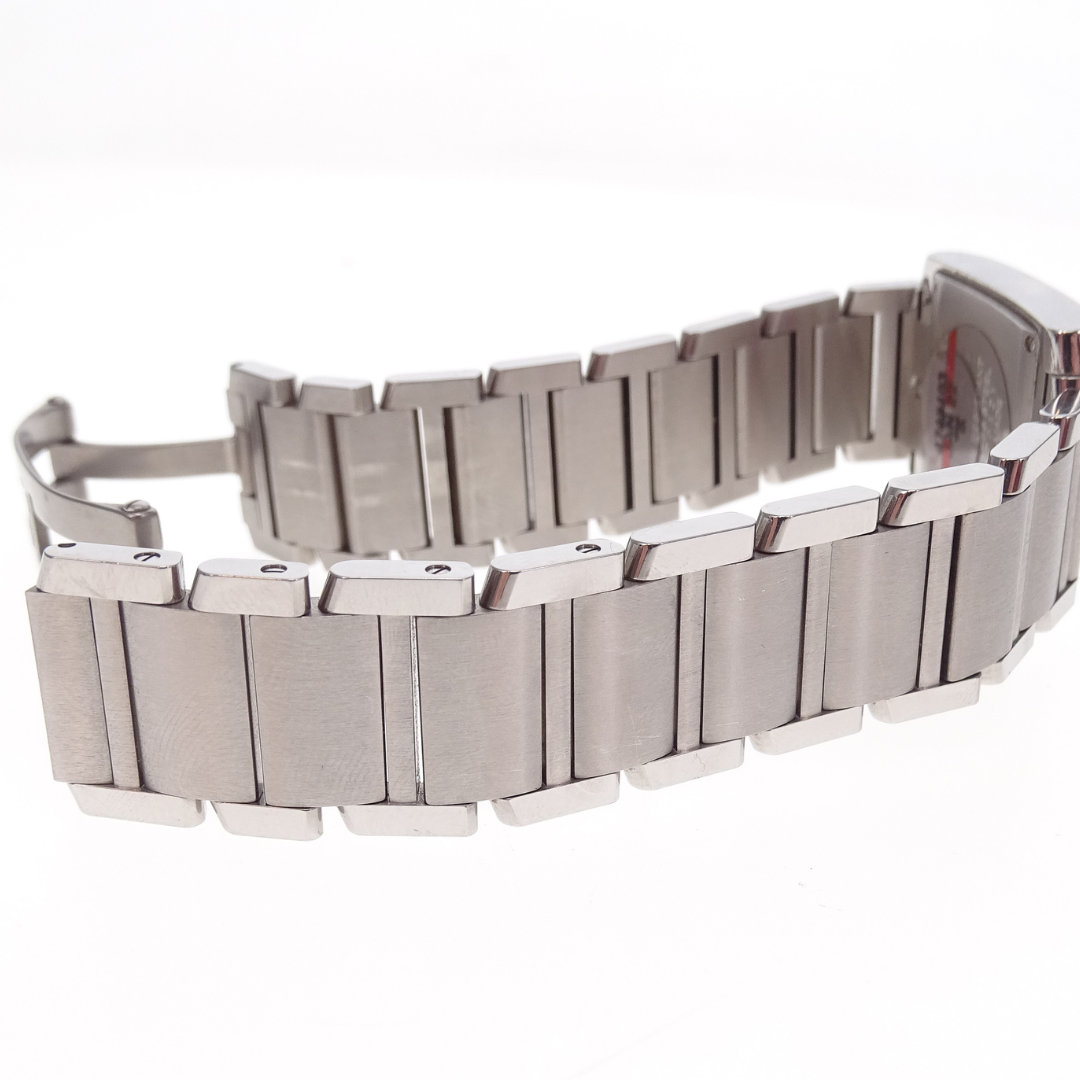 Cartier Tank Watch Medium Model Stainless Steel and Diamond (quartz movement)