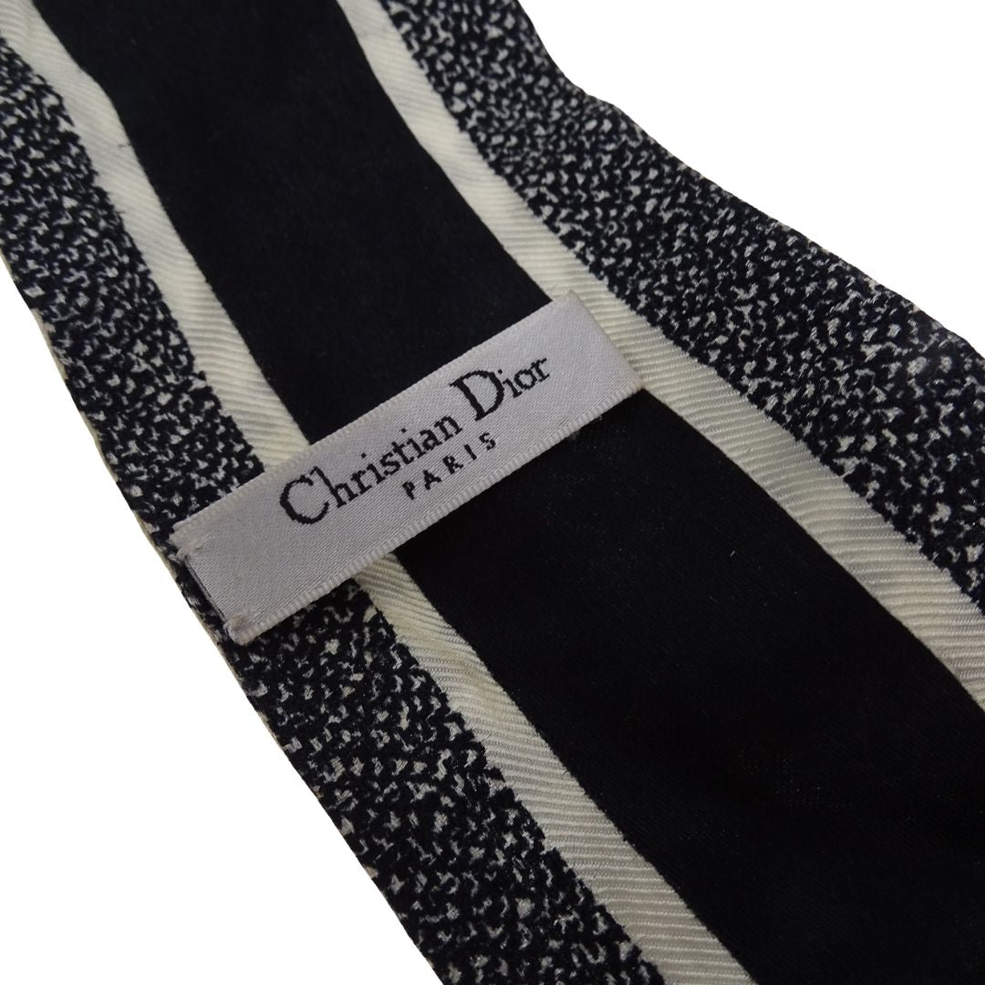 Dior Twilly Logo and Houndstooth 100% Silk