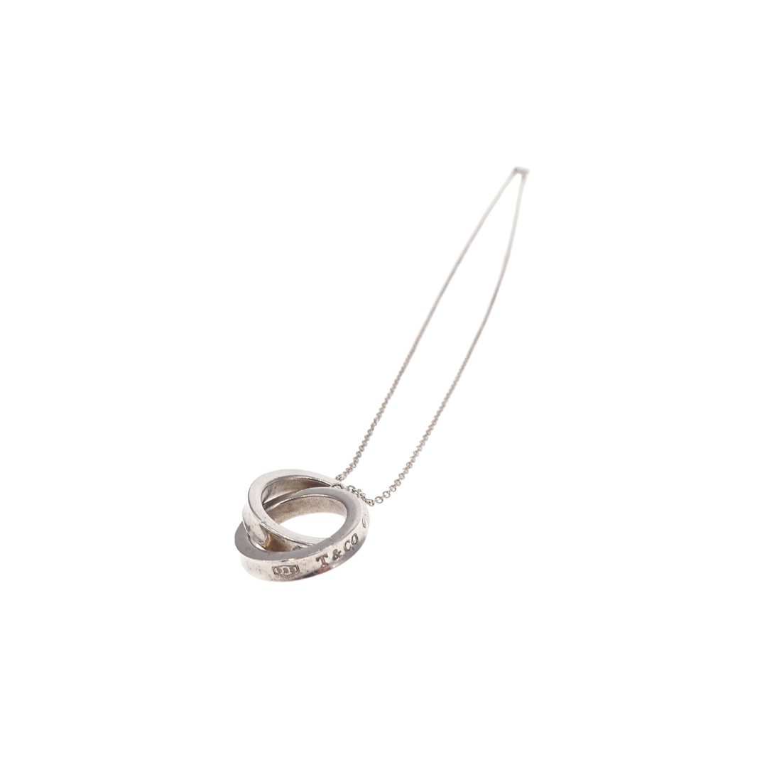 Tiffany & Co 925 Sterling Silver 1837 Interlocking Circles Pendant