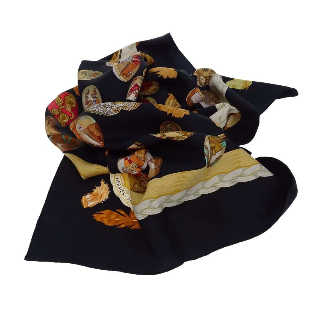 Hermes Couvee d Hermes Scarf 90 100% Silk