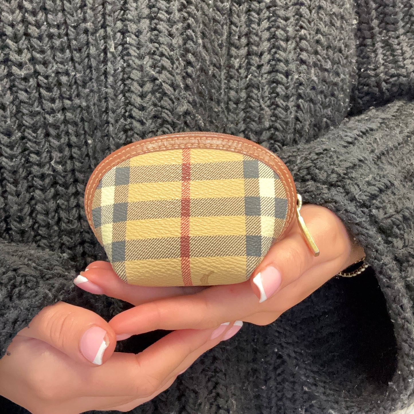 Burberry Horseferry Check Small Zipped Coin Pouch