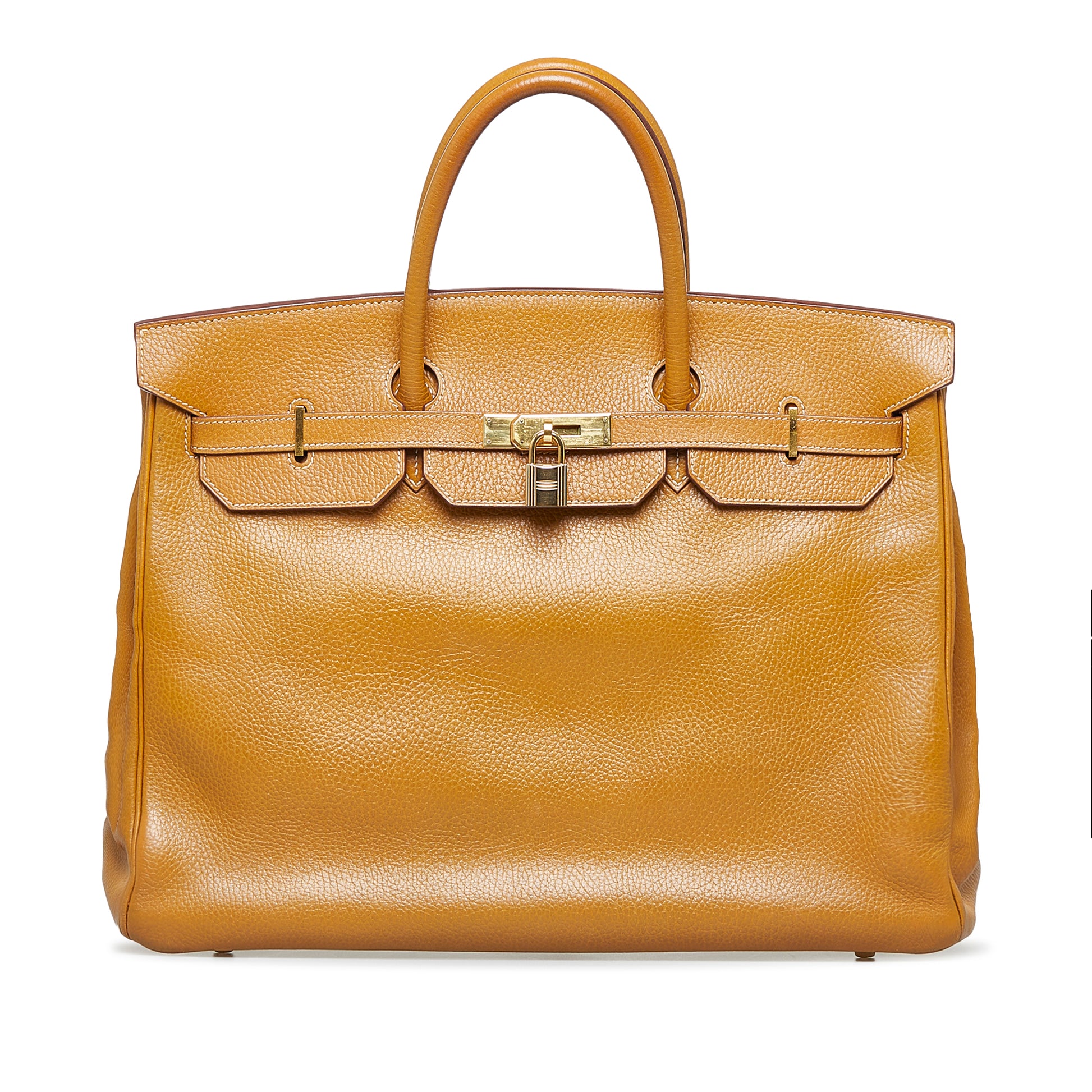 HERMES BIRKIN 40 Clemence leather Natural sable 〇Y Engraving Hand