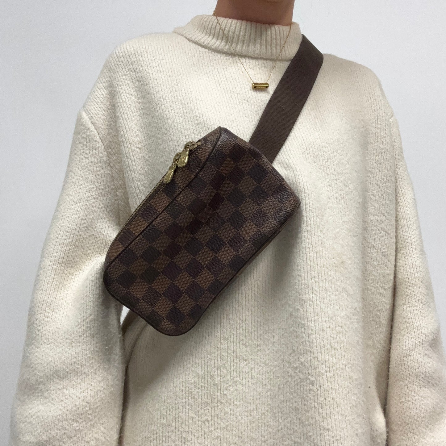 Louis Vuitton Geronimos Damoer Ebene Crossbody/ Bum Bag CA0050