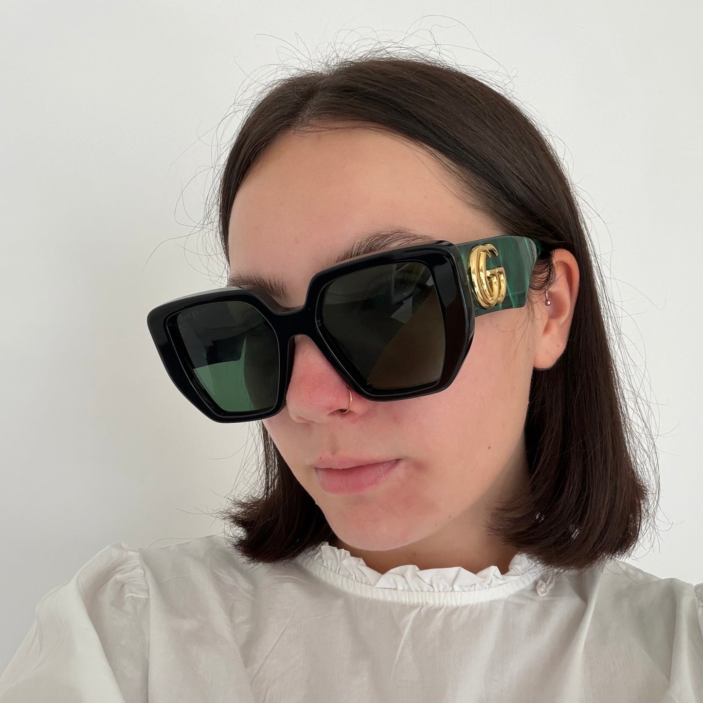 Gucci Oversized Sunglasses GG0956S Green