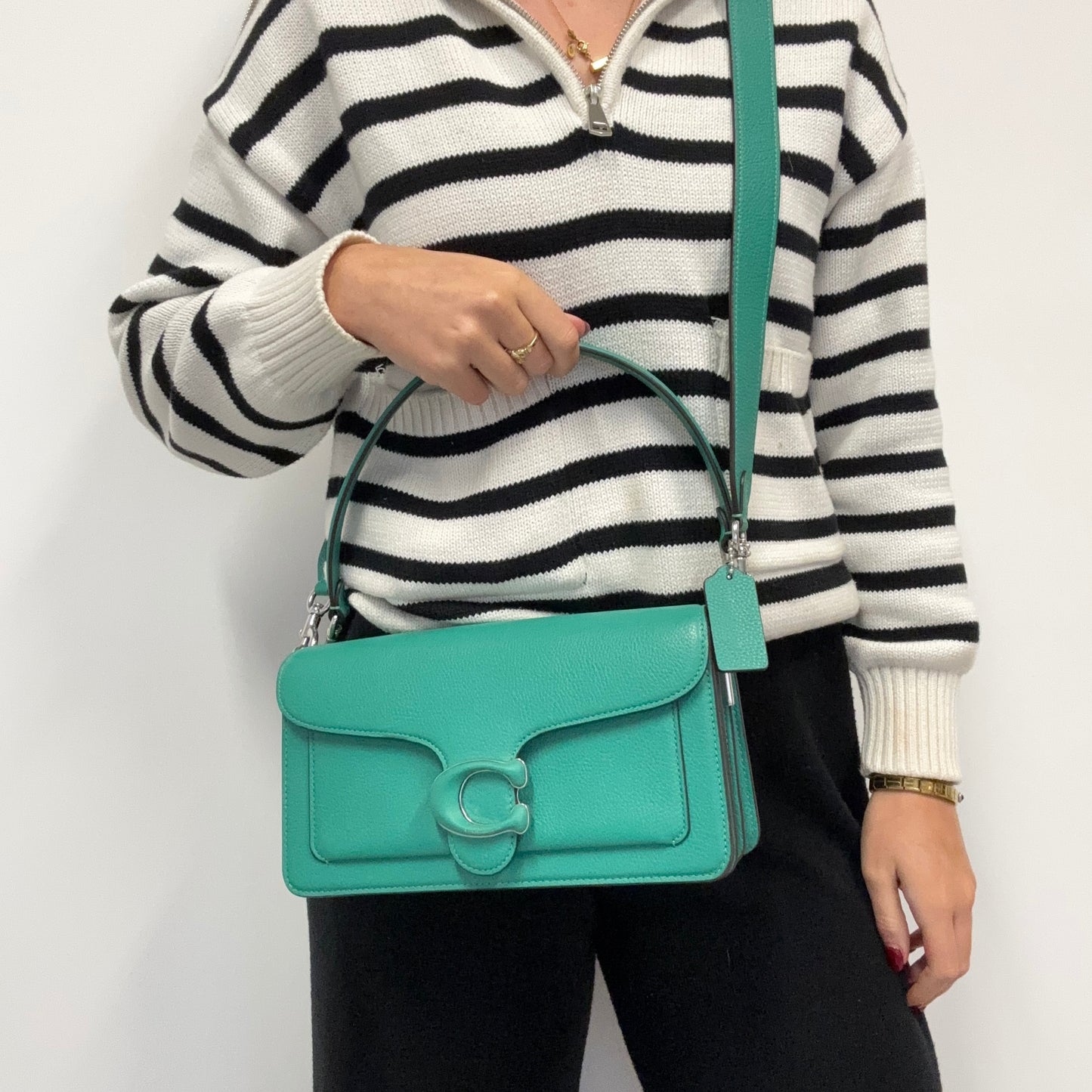 Coach Tabby 26 Green Leather