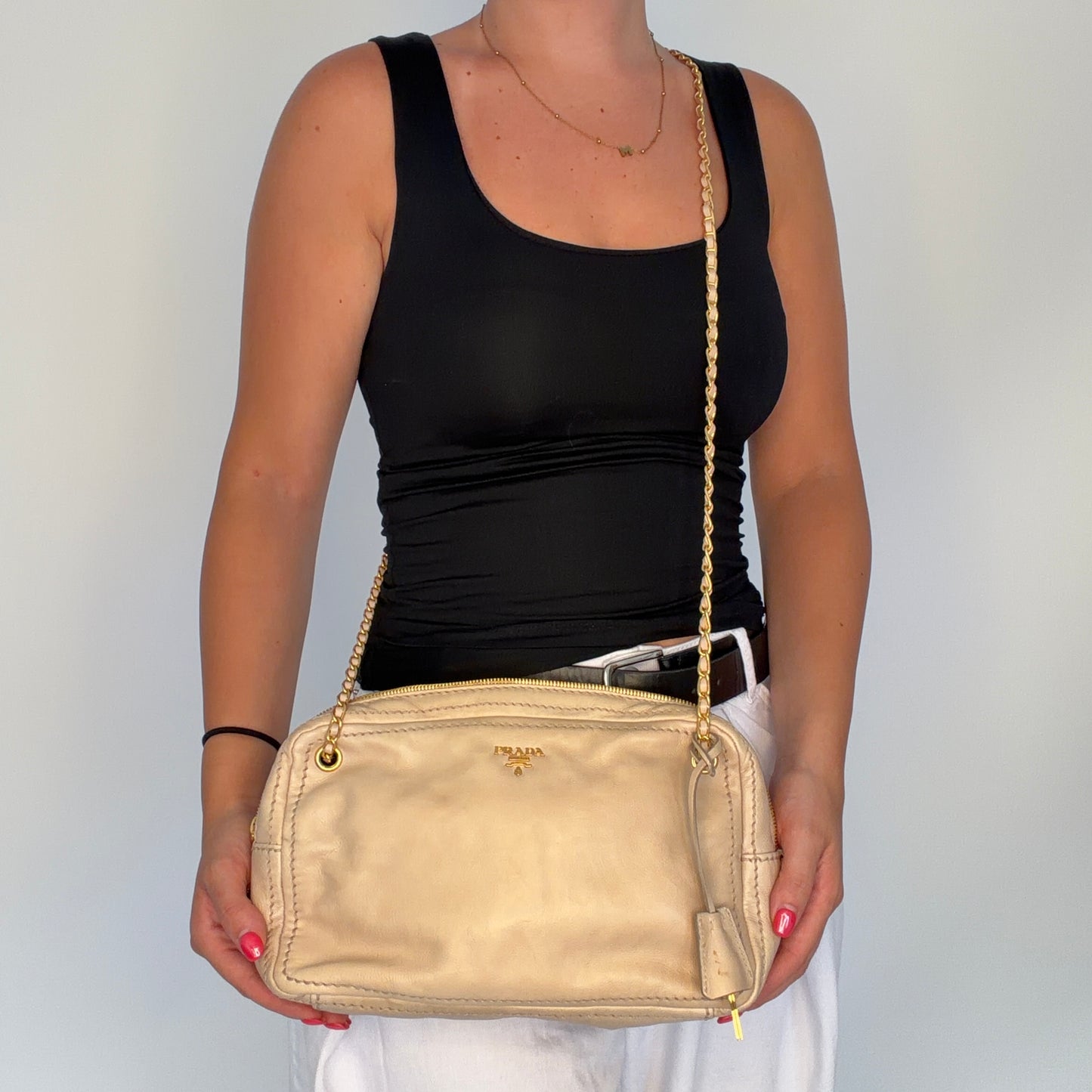 Prada Glace Calf Quarzo Bauletto