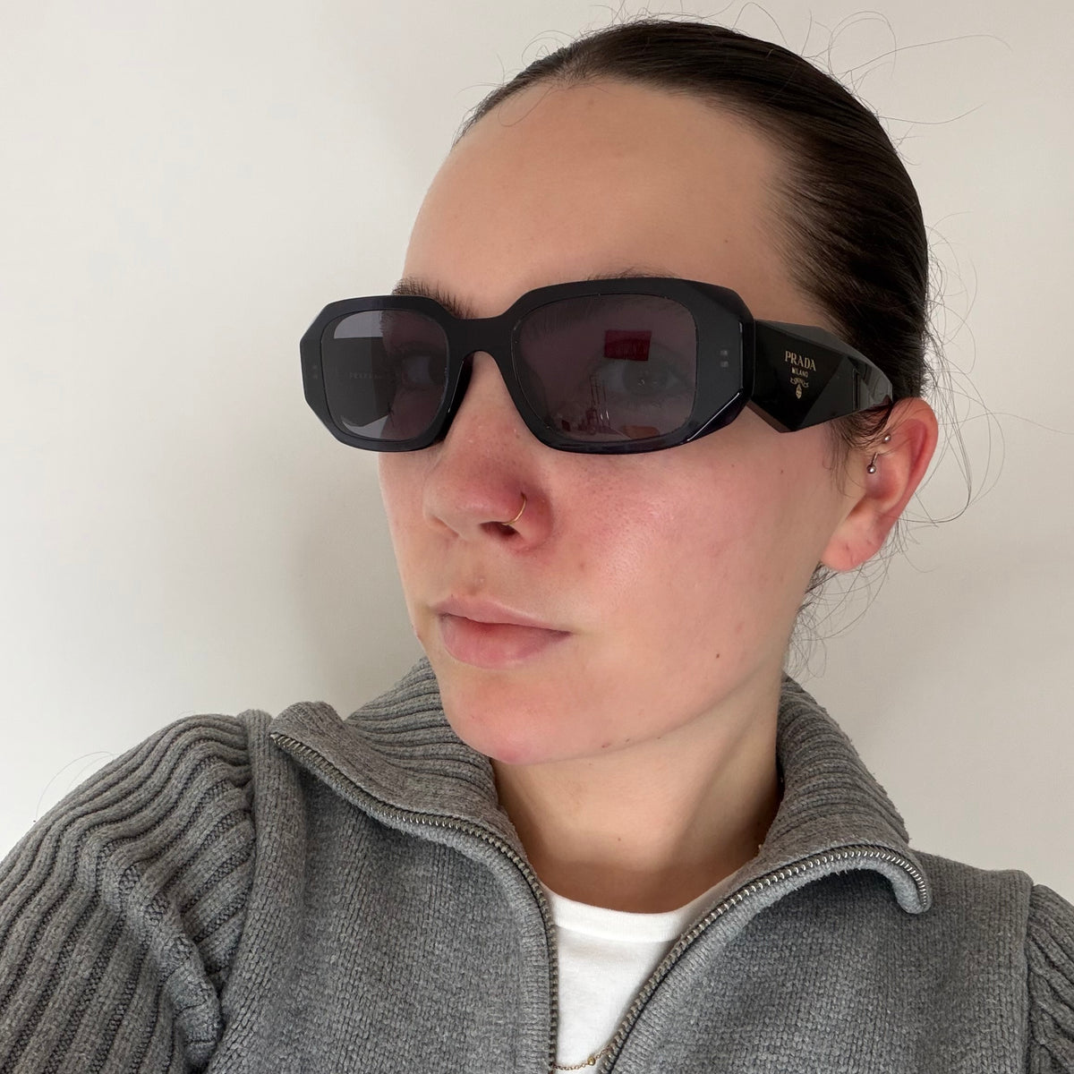 Prada SPR17W Symbole Sunglasses Navy