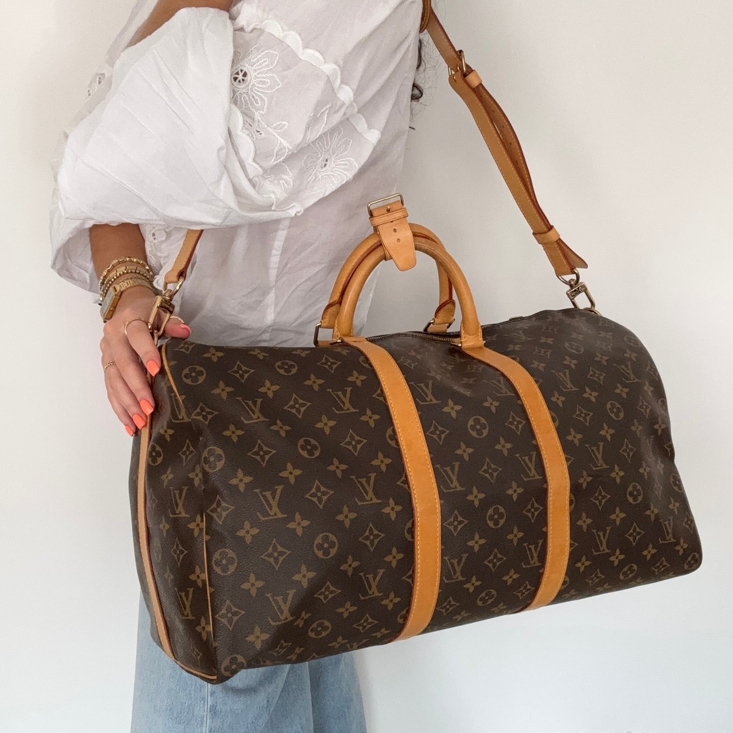 Louis Vuitton Keepall Bandouliere 50 Monogram Vintage TH0967 - 1997