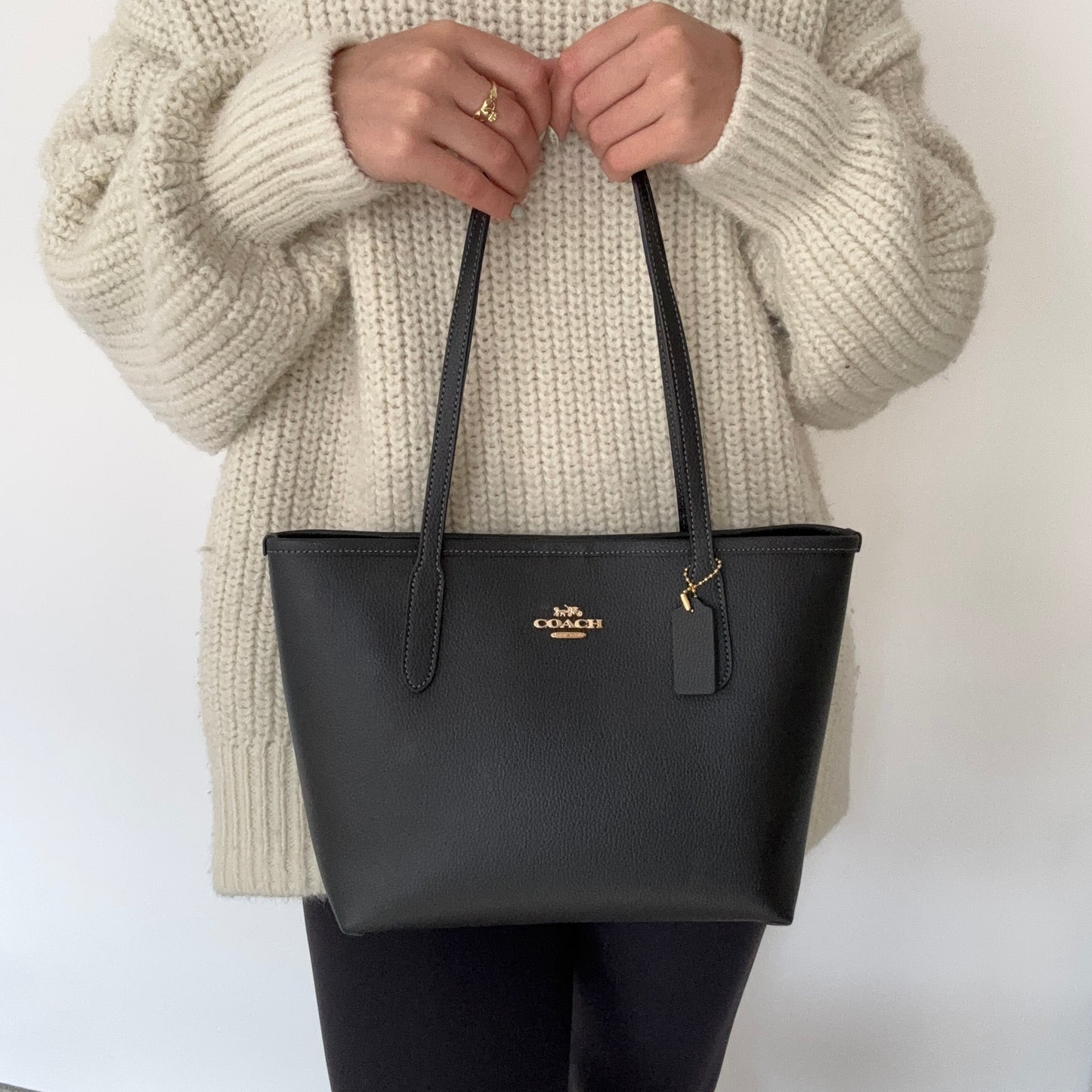 Coach City Tote Bag Small Black